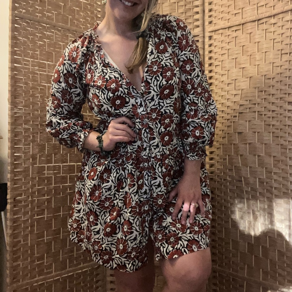 Lilla P Button Up Floral Dress